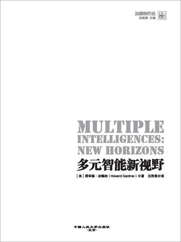 书籍《多元智能新视野-霍华德加德纳》 - 插图2