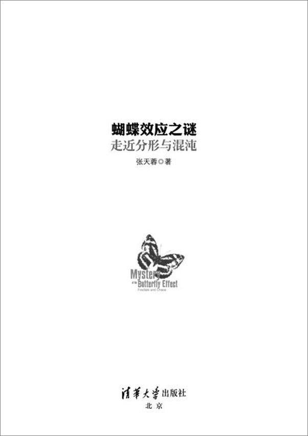 书籍《蝴蝶效应之谜：走近分形与混沌-张天蓉》 - 插图2