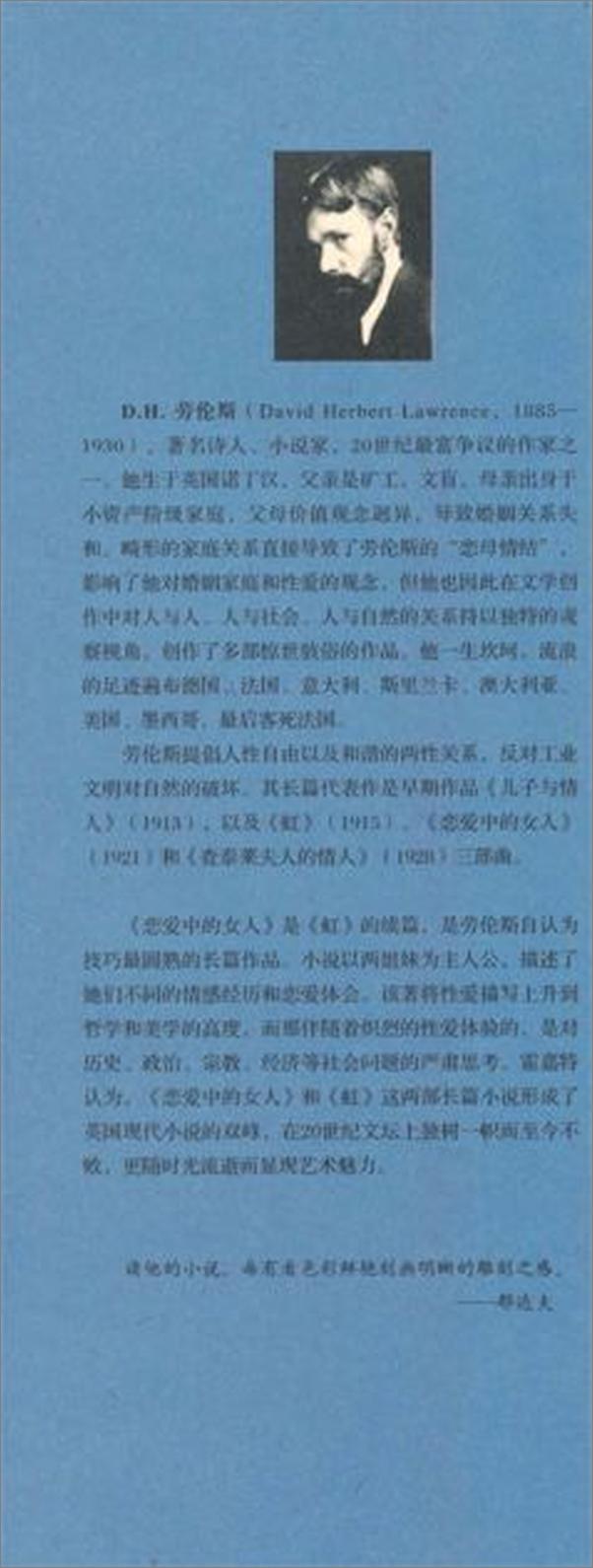 书籍《恋爱中的女人-D.H. 劳伦斯》 - 插图2